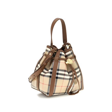 Burberry Geantă Bucket Bej din Piele