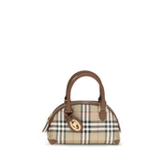 Geantă Burberry bej din canvas