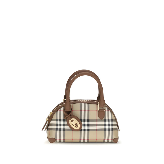 Geantă Burberry bej din canvas