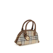 Geantă Burberry bej din canvas