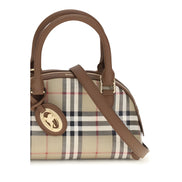 Geantă Burberry bej din canvas