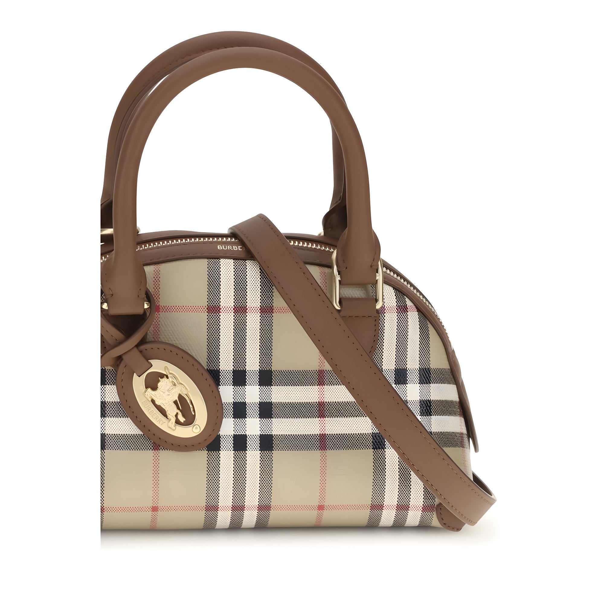 Geantă Burberry bej din canvas