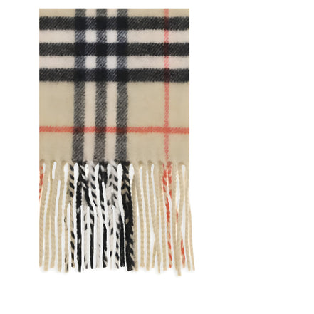 Eșarfă Burberry bej din cashmere