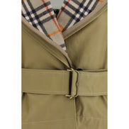 Jachetă lungă Burberry bej din bumbac