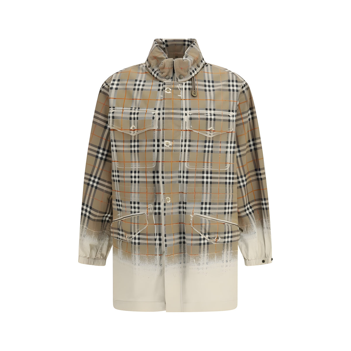 Burberry Beige Cotton Parka