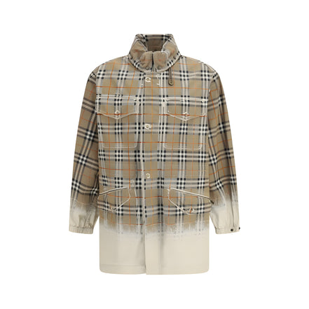 Burberry Beige Cotton Parka