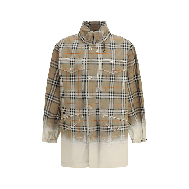 Burberry Beige Cotton Parka