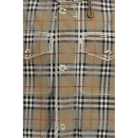 Burberry Beige Cotton Parka