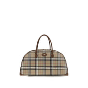 Geantă de umăr Burberry bej din bumbac