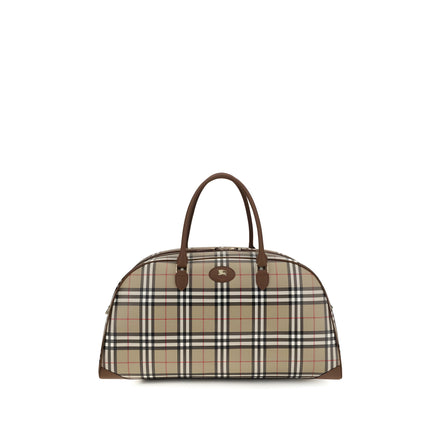 Geantă de umăr Burberry bej din bumbac