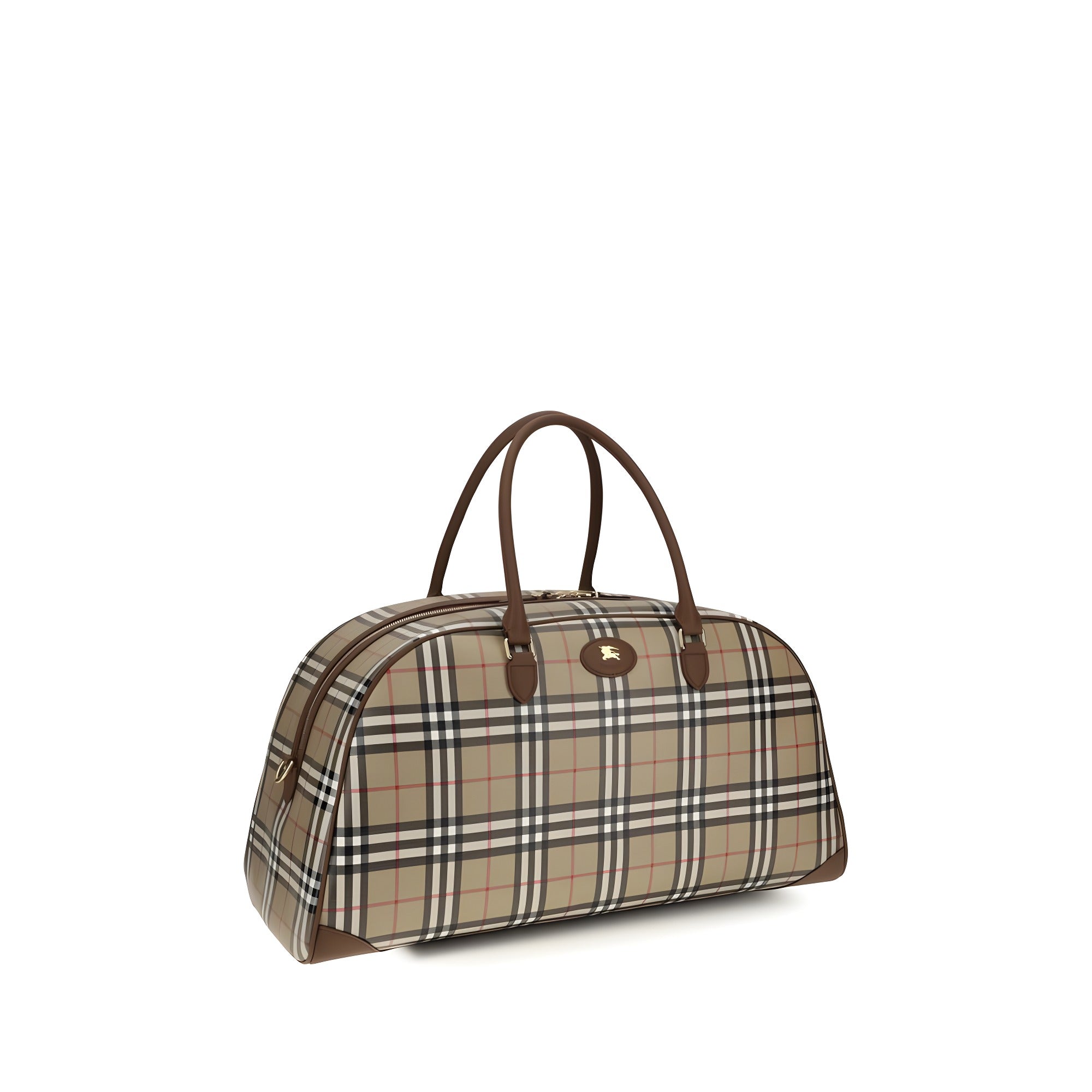 Geantă de umăr Burberry bej din bumbac