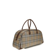 Geantă de umăr Burberry bej din bumbac