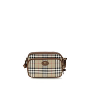 Geantă de umăr Burberry bej din bumbac