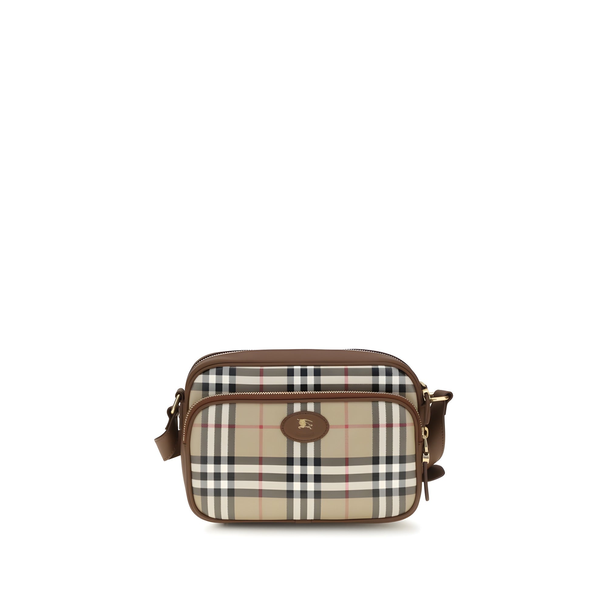 Geantă de umăr Burberry bej din bumbac