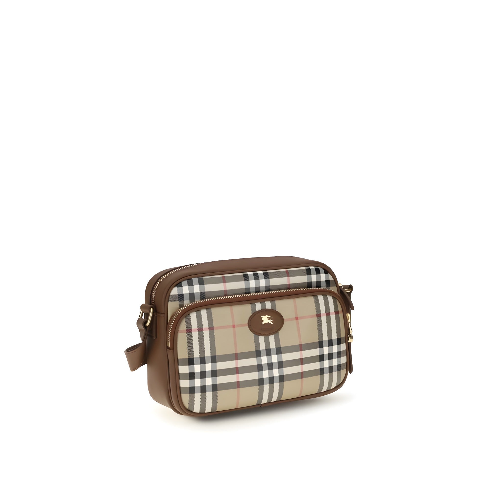 Geantă de umăr Burberry bej din bumbac