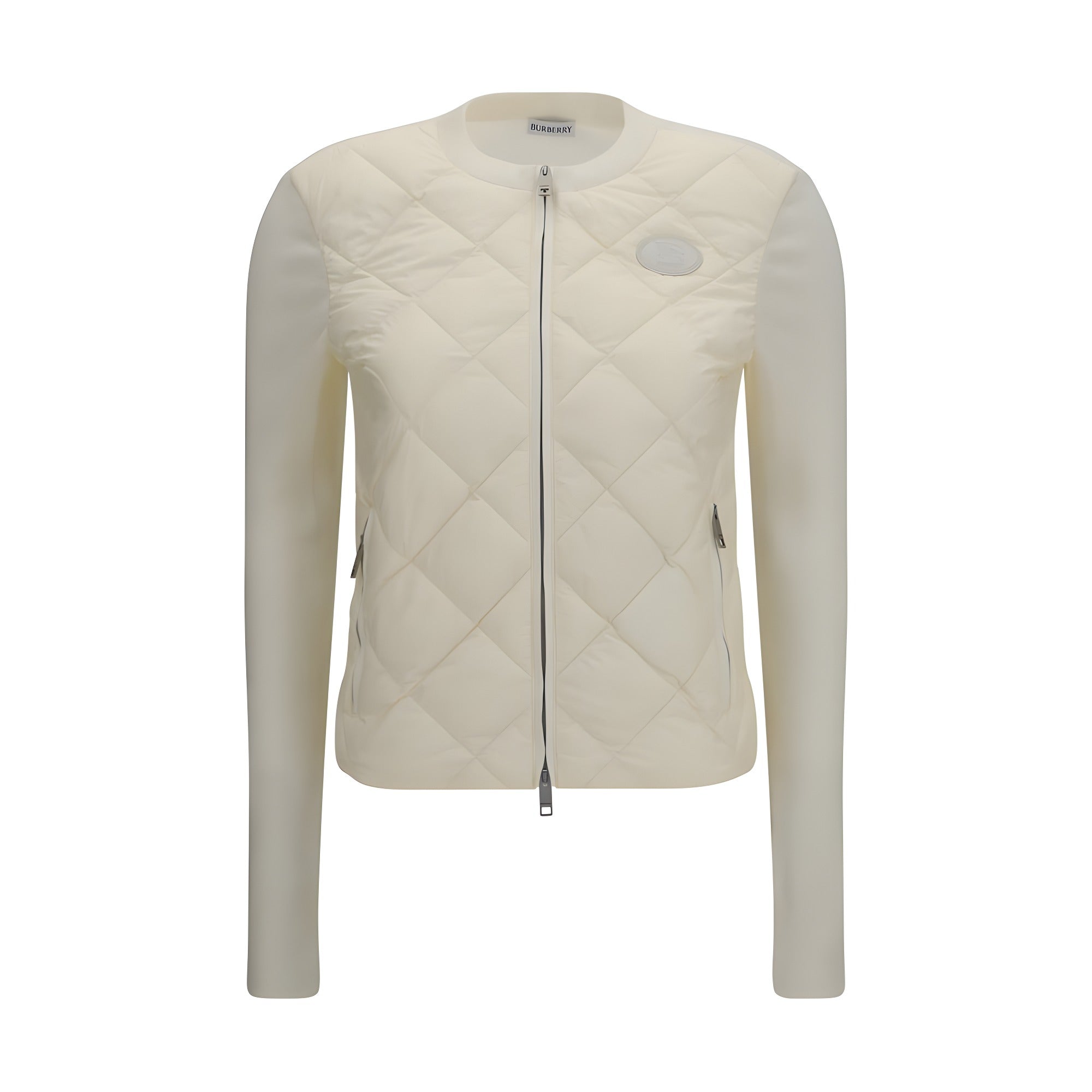 Cardigan Burberry bej din poliamidă