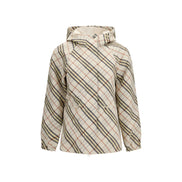 Jachetă Burberry bej din poliester