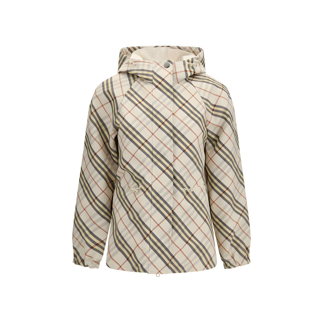 Jachetă Burberry bej din poliester