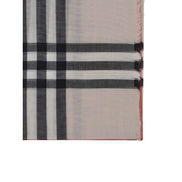 Burberry Beige Silk Blend Scarf