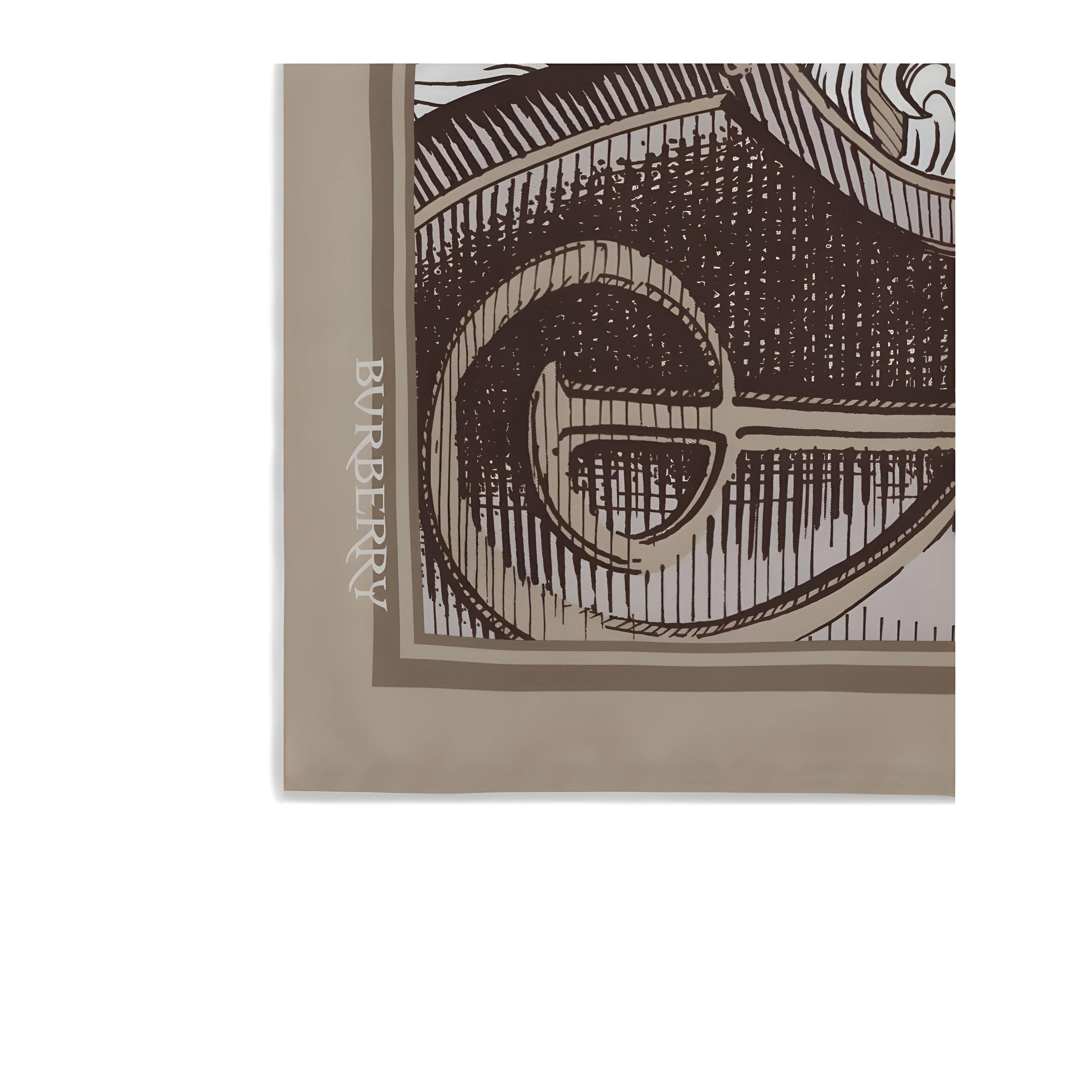 Burberry Beige Silk Scarf