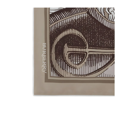 Burberry Beige Silk Scarf