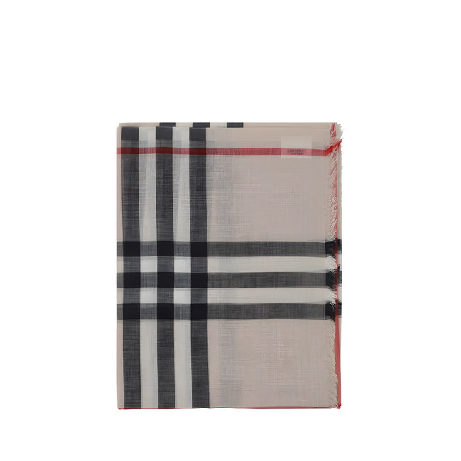 Burberry Beige Wool Oves Aries Scarf