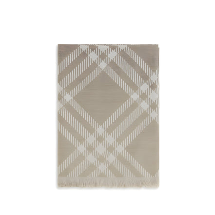 Eșarfă Burberry bej din lână