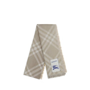 Eșarfă Burberry bej din lână