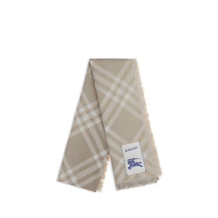 Eșarfă Burberry bej din lână