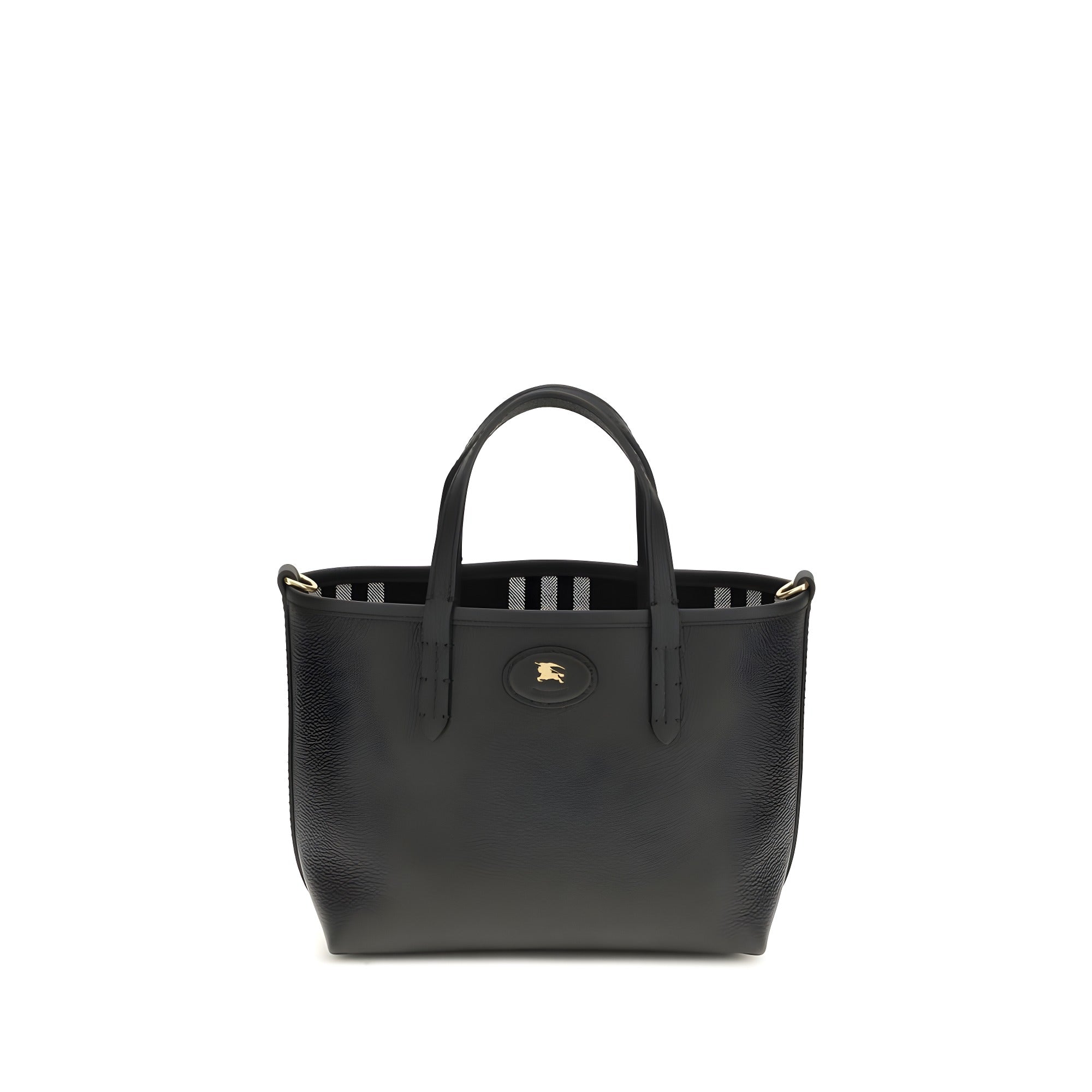 Burberry Black Calf Leather Shoulder Bag