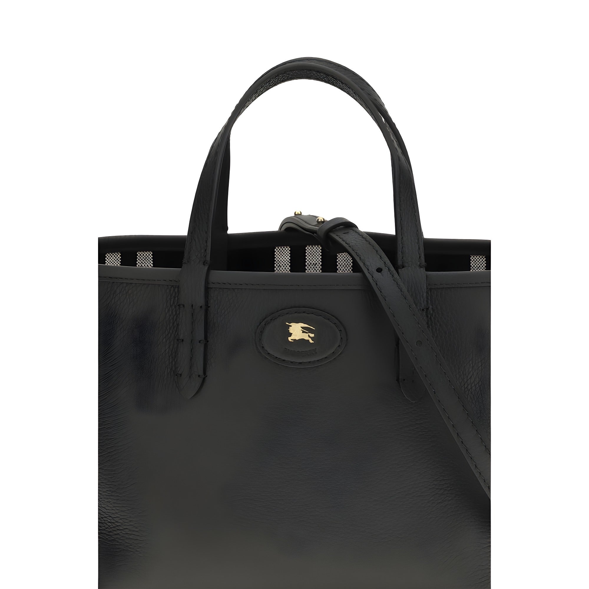 Burberry Black Calf Leather Shoulder Bag