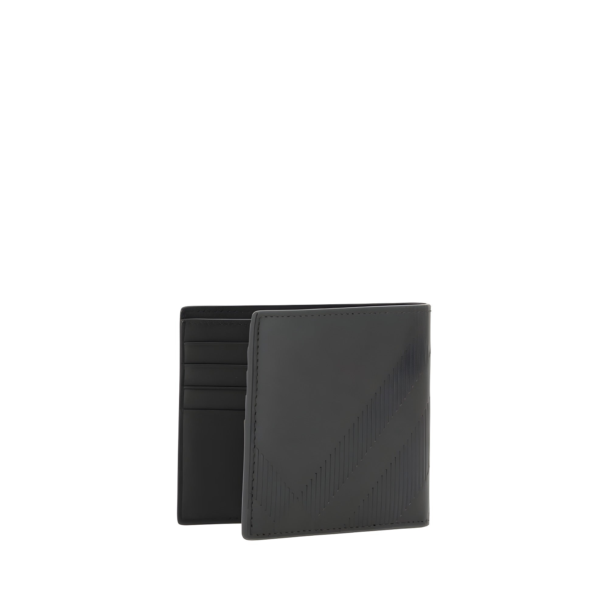 Burberry Black Calf Leather Wallet