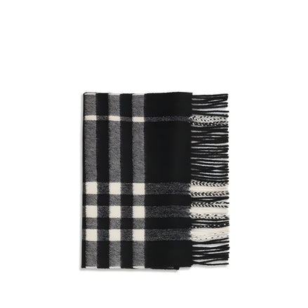 Eșarfă Burberry neagră din cașmir