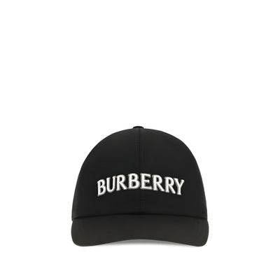 Șapcă Burberry neagră din bumbac (șapcă de baseball)