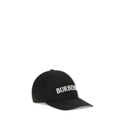 Șapcă Burberry neagră din bumbac (șapcă de baseball)