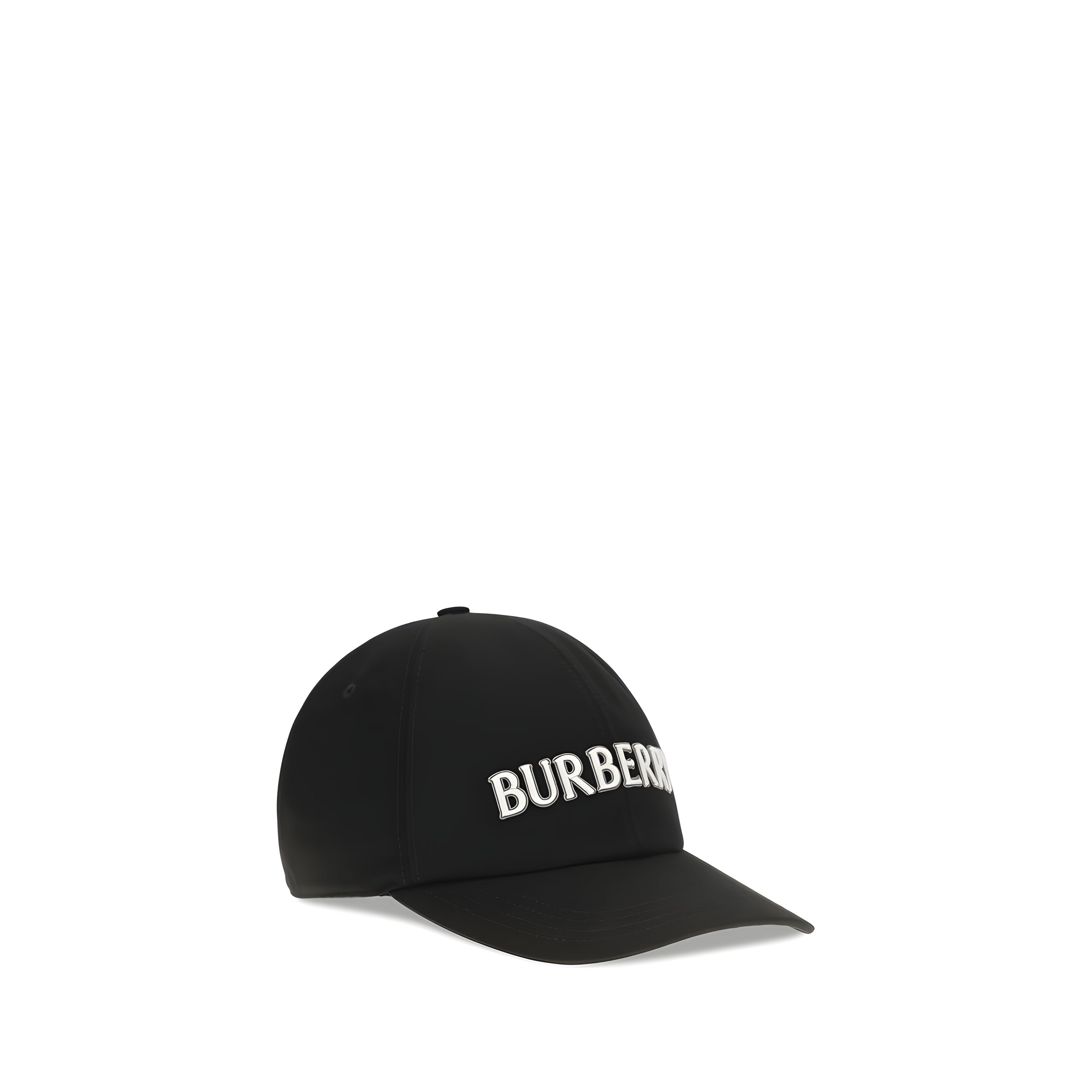 Șapcă Burberry neagră din bumbac (șapcă de baseball)