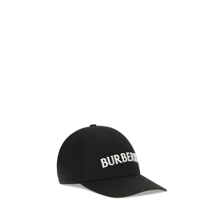 Șapcă Burberry neagră din bumbac (șapcă de baseball)