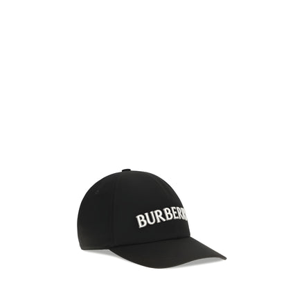 Șapcă Burberry neagră din bumbac (șapcă de baseball)