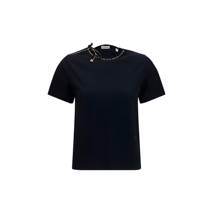 Tricou Burberry negru din bumbac