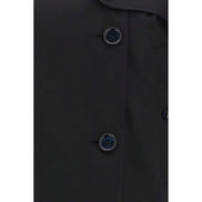 Burberry Black Cotton Trench Coat