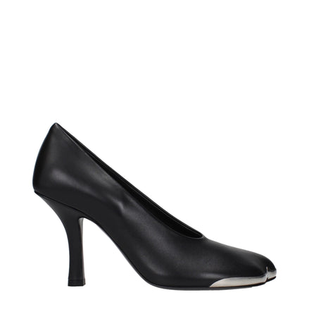 Pantofi tip stiletto din piele neagră Burberry