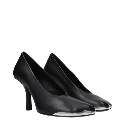 Pantofi tip stiletto din piele neagră Burberry