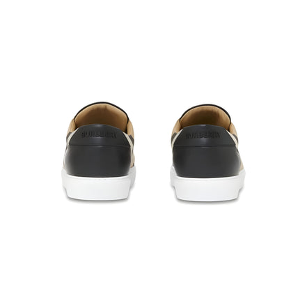 Sneakers Burberry Black Leather New Salmond