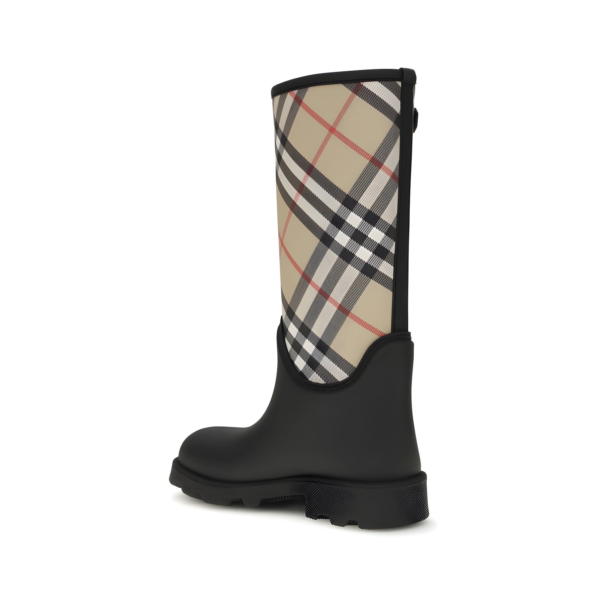 Cizme de ploaie Burberry negre din cauciuc