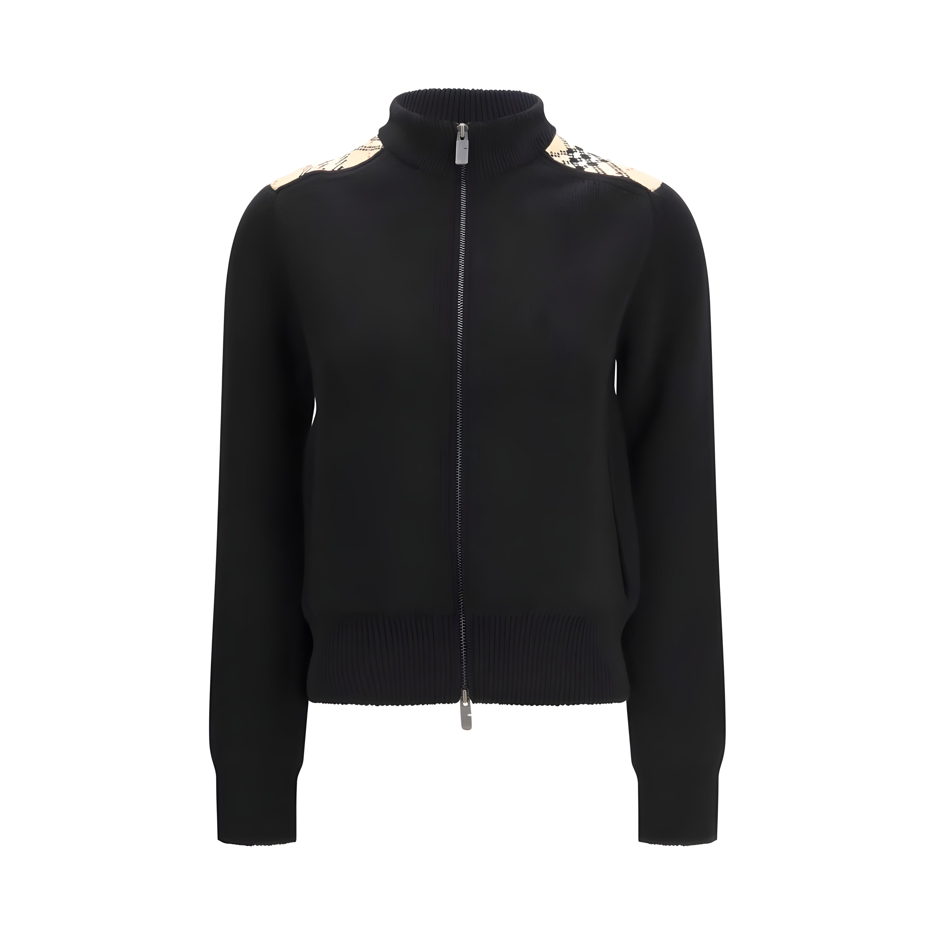 Burberry Black Wool Cardigan