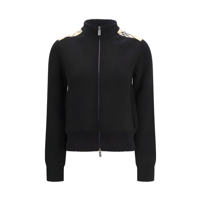 Burberry Black Wool Cardigan