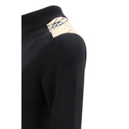 Burberry Black Wool Cardigan