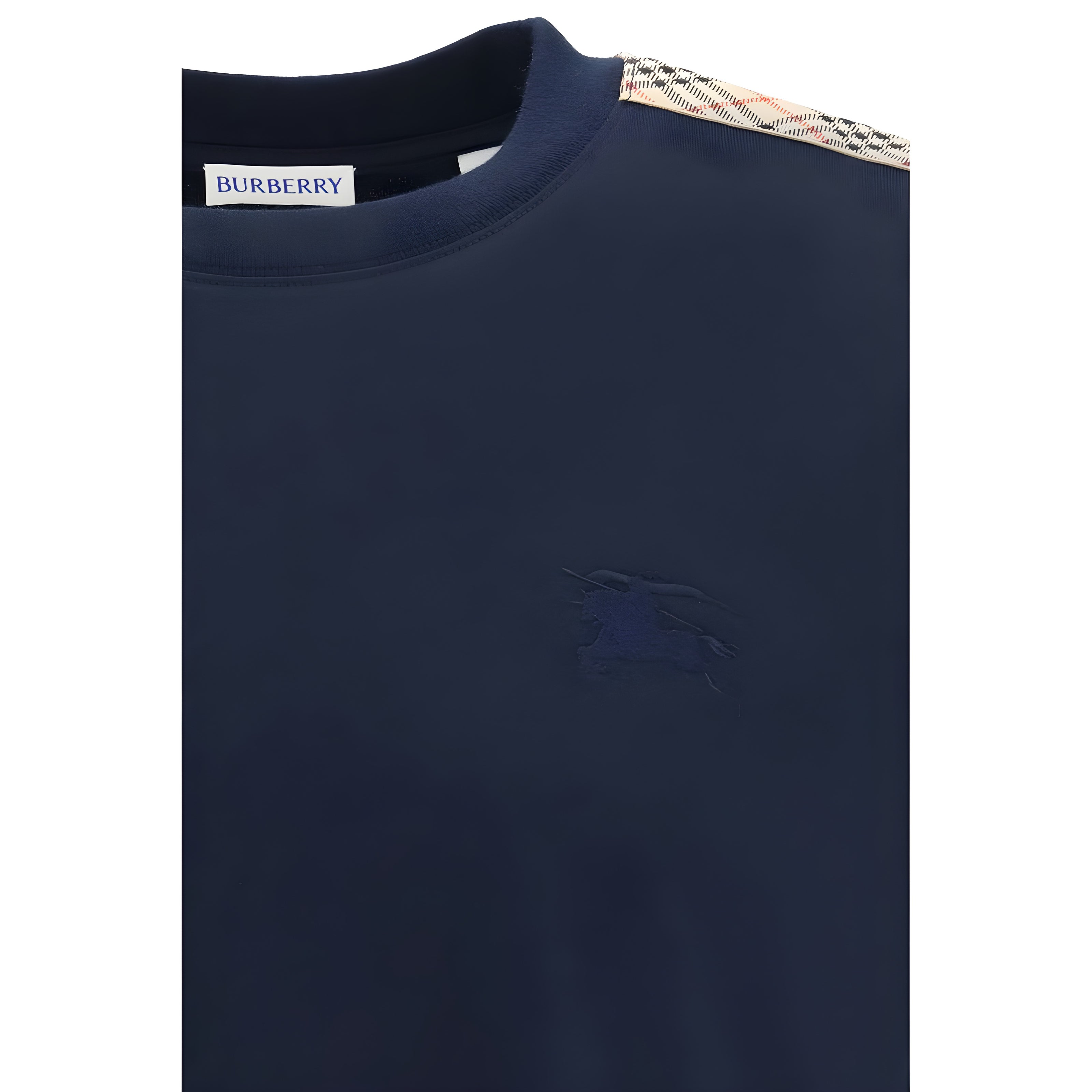 Tricou Burberry din bumbac albastru
