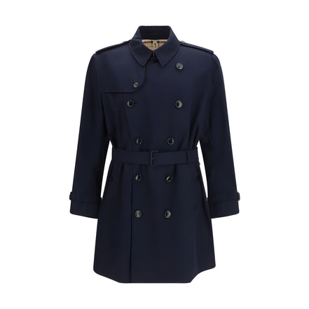 Trenci Burberry albastru din bumbac