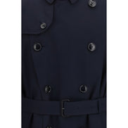 Trenci Burberry albastru din bumbac